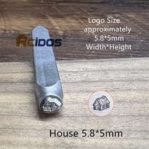 RCIDOS 3/6mm 하우스/트레일러/선인장/산맥 디자인 금속 보석 우표 DIY 팔찌 마크 금형 1PCS 가격, 01 House 5.8x5mm 1pcs