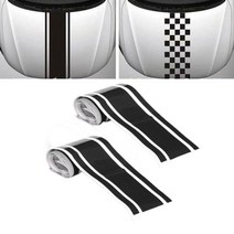 본넷꾸미기 레이싱라인 차량스티커 특이한 이니셜 뒷범퍼 데칼, B 블랙, 1개