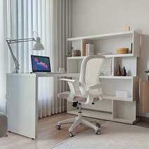 [1만원 추가할인][국내생산] 포더홈 유닛 2단/4단 1200/1600 책상 책장세트 학생책상 서재책상 어린이책상, 책장 4단 화이트