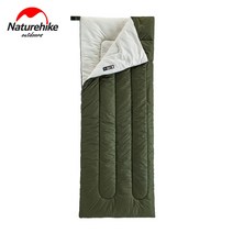 네이처하이크 슬리핑백 초경량 콤팩트 코튼 배낭 하이킹 캠핑용 캠핑용품침낭, 01 Green - 190x75cm