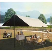 캠핑 퍼스트 타프 타프쉘 웨빙 텐트 그늘막 캠핑 차박, 4.5Mx6M(22명수용가능)