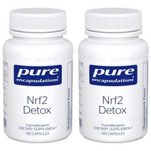 퓨어인캡슐레이션 Nrf2 디톡스 캡슐 글루텐 프리, 60정, 2개