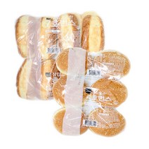 [삼립]고소한 번스 3종/햄버거빵/핫도그빵 택/브런치/식빵/수제버거/햄버거만들기, 고소한 5호 번스 6입 4봉