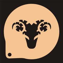 호두 과자 기계 열두 별자리 3인치 6인치 8인치 스프레이 패턴 가루체 비스킷 인쇄 풀, 양자리
