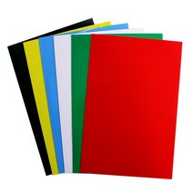화신 칼라 고무 자석판 200x300x0.8T 파랑, 5개