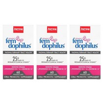 [Jarrow Formulas 자로우 포뮬러스] 포뮬러스 펨 도피러스 여성 유산균 50억 60캡슐, 60정, 3개