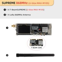 안동 LILYGO® SoftRF TBeamSUPREME ESP32S3 LoRa 개발 보드 SX1262 868/915MHz GPS Ublox L76K WiFi 블루, 10 SUPREME UBLOX 868MHz