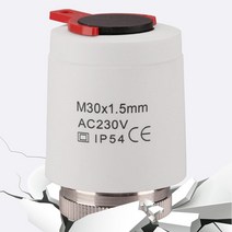 엑추에이터 230v NO NC 정상 개방 닫기 전기 열 액추에이터 밸브 매니 폴드 복사 방 바닥 난방 일렉트로, 01 red_01 220V