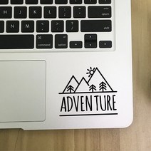 모험 견적 노트북 데칼 장식 휴대 전화 스티커 산 캠핑 비닐 스티커 Outdoorsy 자동차 창, [02] 7x6 cm, Golden