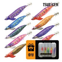 쯔리겐 에기스타 TR 팁런에기(5개구매시 10구에기케이스 증정) 3호-25g/3호-30g/3.5호-30g 무늬오징어, 1개, 1개, 케이무라오렌지(TR-06), 3호(25g)