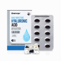 엔젯오리진 데일리 모이스쳐 히알루론산 240mg 콜라겐 hyaluronic ACID 베타카로틴 스킨 피부보습영양제 먹는히알루론산 60캡슐 하이루론산 히아루론산 이너뷰티, 60캡슐 1박스