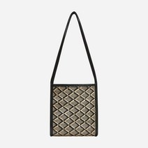 KWANI 콰니 Rattan Shoulder Tote Black