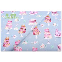 바느질 취미 섬유 패브릭 원단 블루 & 퍼플 인쇄 일반 목화 패브릭 패치 워크 천으로 DIY 퀼트 봉제, 05 1 piece 50x110cm