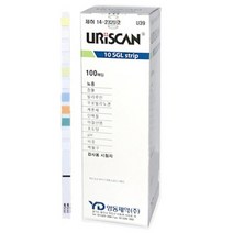 영동 유리스캔 유린스틱 시험지 10종 100매 - 소변검사지
