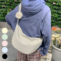 셀러허브(잡화) [라일리] Rly 물결 패브릭 크로스백 USG-146