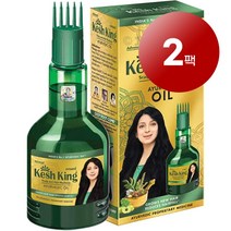 KESH KING 케시킹 헤어 그로우쓰 아유르베딕 오일 300ml 1팩, 2팩