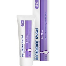 [독일 내수 정품](벤자크넨) BENZAKNEN 5% Gel 15g, 1개
