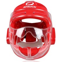 화이트 태권도 헬멧 무에권투 머리 보호 헤드 기어 가드 수호자 가라테 장비, 05 G Karate helmet red_03 L