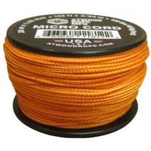 US Ropes Atwood Rope MFG 택티컬 나일론/폴리에스터 마이크로 유틸리티 코드 1.18mm X 38.1m 재사용 가능한 스풀 | 낚시 장비 주얼리 제작 캠핑 액세