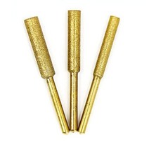 체인톱연삭기 연마기 야스리 다이아몬드 체인톱 샤프너 3PCS 골드/실버 4/4.8/5.5mm 그라인더 체인 톱 드릴 비트 연마 조각 연삭 도구, 골드, 3pcs 3x4mm