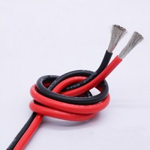 우리파파 실리콘전선 실리콘케이블 2 4 6 8 10 12 14 16 17 18 20 22 AWG, 레드1M, 8AWG, 1개