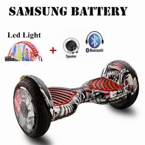 접이식 렌탈 휠 10 인치 전기 hoverboard Led + 블루투스 호환 스피커 700W 두 바퀴 스마트 균형 스쿠터 보, 09 SamsungBattery