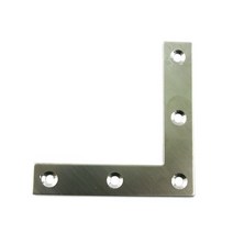 ㄱ자평철 스텐 1.3T / 기역자 평철 평고정판 가구 연결부속 가구 고정 코너철 브라켓 경첩 꺽쇠 빠찌 빳찌 보강철물, 40*40*15/1.3T, 40X40X15/1.3T/CB