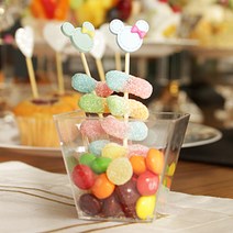 플라스틱 일회용 디저트볼 사각 20P