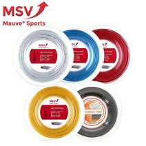 MSV 포커스헥스 6각(200m릴) 폴리 테니스 스트링, 그레이 1.18mm