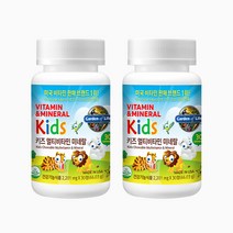 가든오브라이프 키즈 멀티비타민 미네랄 30정 (유통기한:23-11-01) 딸기바나나맛 츄어블, 2개