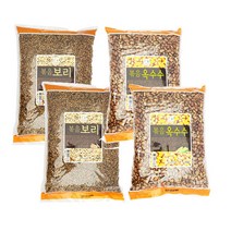 [트윈스몰] 햇살빚은 구수한 보리차 옥수수차 대용량 1kg (볶음보리+볶음옥수수) 1세트구성, 2세트