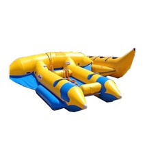 바나나 보트 수상 레저 공장 직접 물 모델 비행 물고기 공원 놀이 서핑 장비 풍선, 3tubes for 6 people