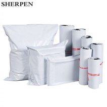 SHERPEN 50pcs 화이트 메일 가방 익스프레스 봉투 저장 택배 우편 자기 접착 인감 플라스틱 포장 주머니, [23] 20pcs 60x70cm