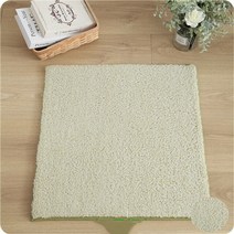 어린이매트 겨울용 어린이 이동식 패드 80x80cm 아기 놀이 매트 접는 카펫 두꺼운 플러시 소프트 아일, 01 라이트 그린
