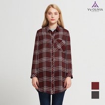 올리비아로렌 비비올리비아 빅 포켓 체크 남방_VVCNLVF7121