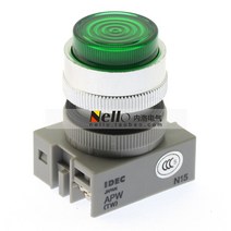 [SA]Izumi IDEC TW 시리즈 22mm 라운드 플랫 헤드 APW122 R G BK Y 표시기 LED AC / DC24V -- 10, 04 빨간