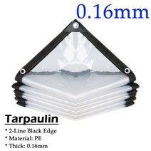 접이식 어닝 천막 차양 야외 투명 방수포 PE 방수 정원 식물 레인 전망대 퍼골라 캐노피 창 방풍 0.16mm, 134.0.16mm Black Edge - 2.5x4m