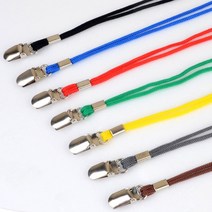 클립형 목걸이줄 체육대회 이름표줄 반별색상구분 운동회 교회청년부행사, 색상, 노랑