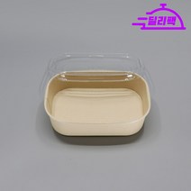 종이도시락 (투명뚜껑) 세트 - 소