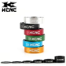 KCNC 자전거 헤드셋 스페이서링 스페이스 스템 높이 조절 MTB 로드 사이클, 5mm 블루, 1개