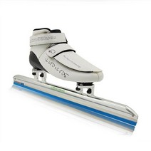 아이스 스케이트 성인 쇼트 트랙 전문 인라인 스 블레이드 장착 탄소 섬유 하이퍼 부트, 흰색 파란색, 오분의 사
