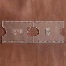 가죽공예독학 가죽공예도구 가죽공예재료 템플릿 버스 카드 패키지 세트의 아크릴 버전 DIY 수동 가죽 바느, [01] 1PCS template, 01 1PCS template