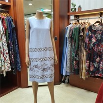 BUCOLIQUE SH03 쉬폰배색린넨자수나시원피스 B202WO2010