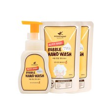 에코띠끄 거품 손세정제 온가족 핸드워시 280ml+리필 250ml x 2