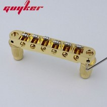 기타줄 용품 일렉 어쿠스틱 클래식 통 Guyker Tune-O-Matic 롤러 안장 기타 브리지 LP SG 6 현 일렉트릭, GM005 GD