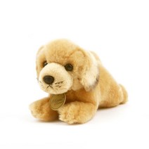 사무실 책상용 리얼한 골든 리트리버 강아지 인형19cm 기분좋은