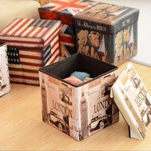 P/W_:빠띠라인 빈티지 수납의자 정리함박스 5종택1 : RRP+FL02C6BC, SG03 미국