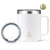 라이브잇 캐리보틀 스탠다드 스테인레스 머그 텀블러 + 뚜껑, 화이트, 360ml, 10세트