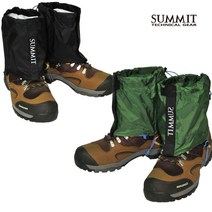 써미트 강호 숏 스패츠 게이터 등산 산행 눈 비 트레킹 보조 용품 블랙 그린