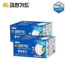 크린가드 비말 차단 소프트 크린 일회용 마스크 흰색 KF AD, 50개입, 2개